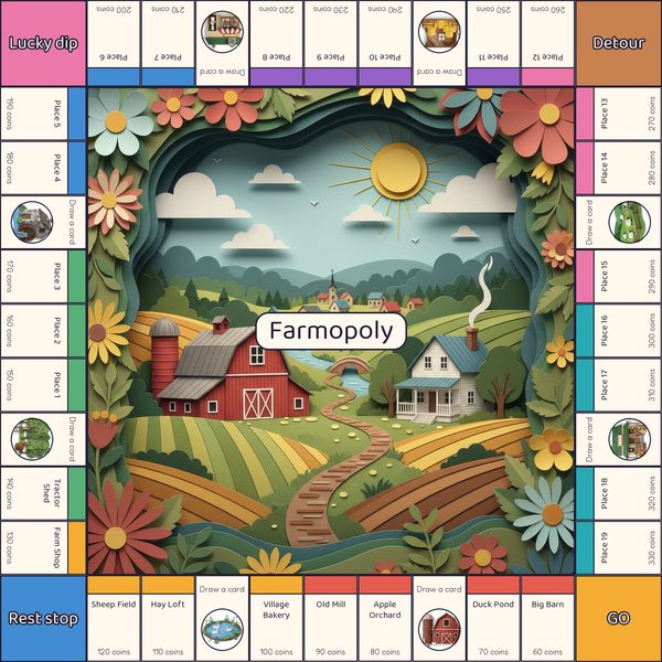 Example property game: board
