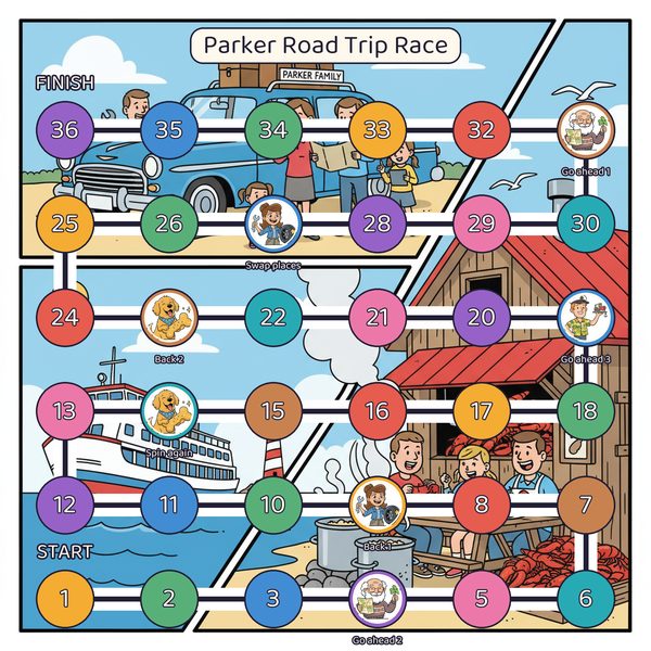 Example race game: board