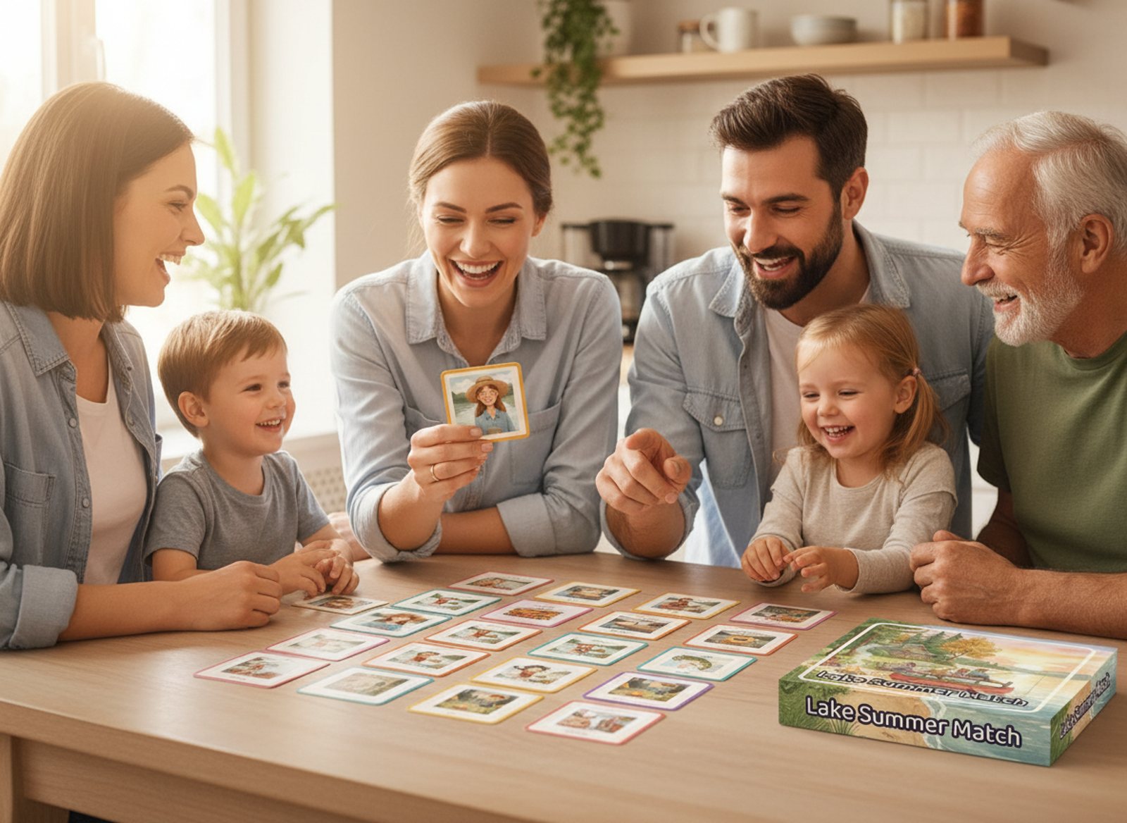 Memory game made on So Many Levels, printed and boxed