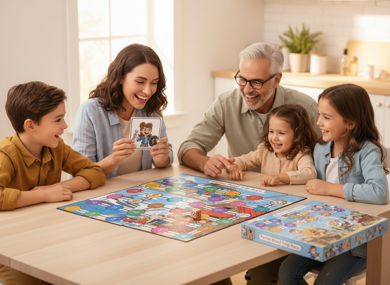 Race game made on So Many Levels, printed and boxed